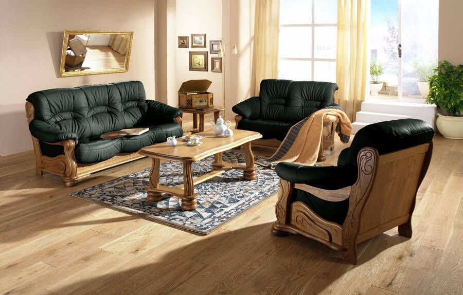 Max Winzer Zithoek Texas met decoratief eikenhouten frame retro klassieker