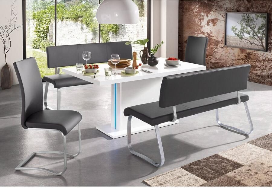 MCA furniture Bank Arco TOPSELLER! belastbaar tot 280 kg imitatieleer in verschillende breedten (1 stuk)