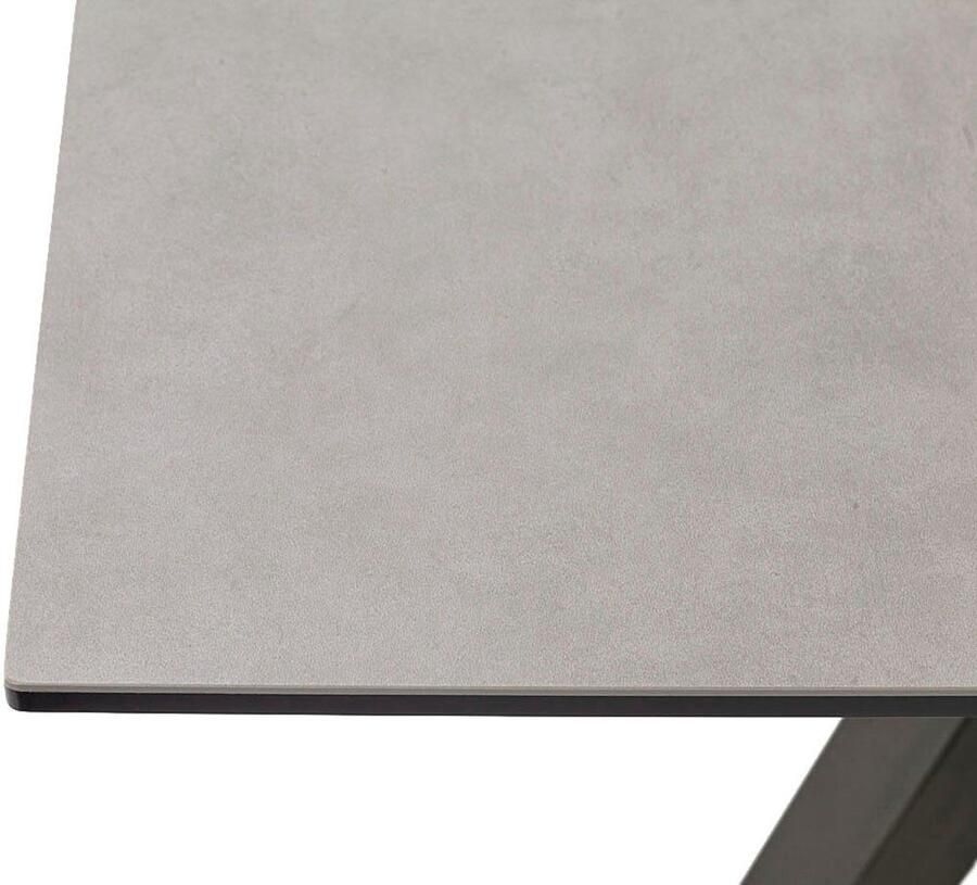 MCA furniture Eettafel TOBAGO uitschuiftafel 180-260 cm Keramiek metaal uitschuifbaar tafelblad 13 mm