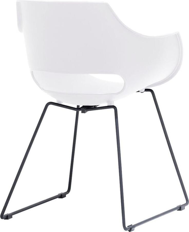 MCA furniture Kuipstoel Rockville 4-set schaats kunststof belastbaarheid 120 kg zithoogte ca. 46 cm (set 4 stuks)