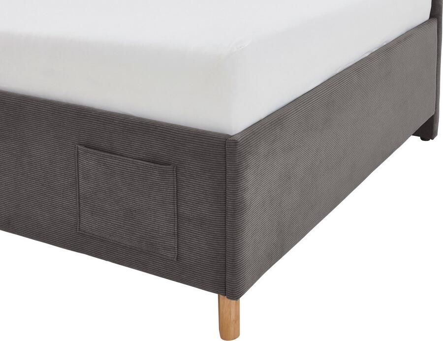 Meise.möbel Kinderledikant COOL II Bekleed bed naar keuze met bedkist tienerbed inclusief USB-aansluitingen