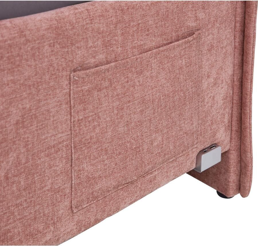 Meise.möbel Kinderledikant Fun Bekleed bed naar keuze met bedkist tienerbed inclusief USB-aansluiting