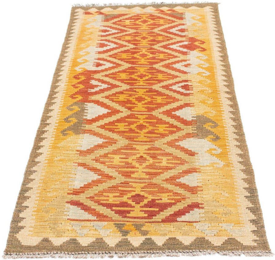 Morgenland Loper Kelim medaillon ruggine 187 x 73 cm