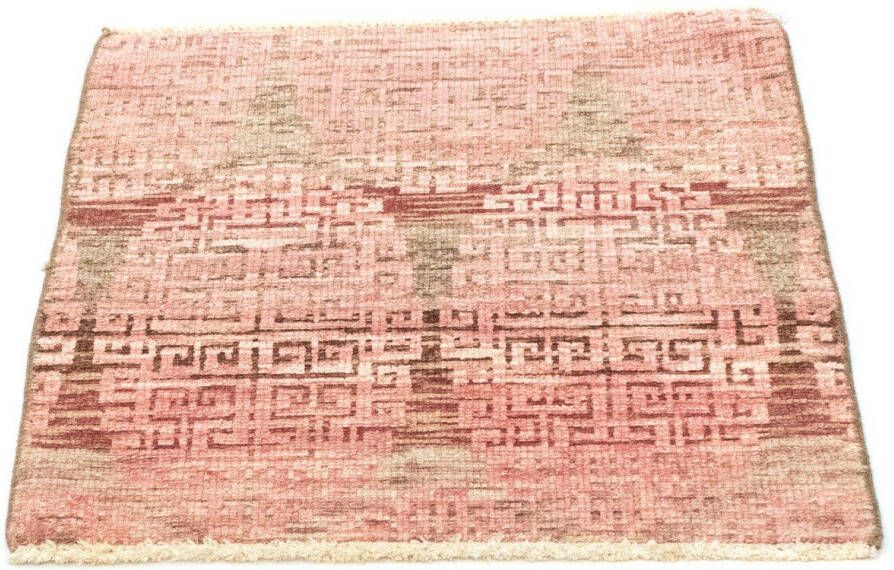 Morgenland Wollen kleed Design-vloerkleed met de hand geknoopt roze handgeknoopt