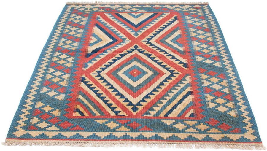 Morgenland Wollen kleed Kelim Fars geheel gedessineerd 172 x 125 cm Omkeerbaar tapijt