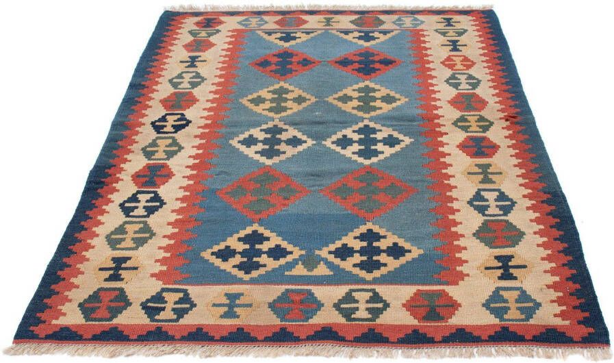 Morgenland Wollen kleed Kelim Fars geheel gedessineerd 180 x 120 cm Omkeerbaar tapijt