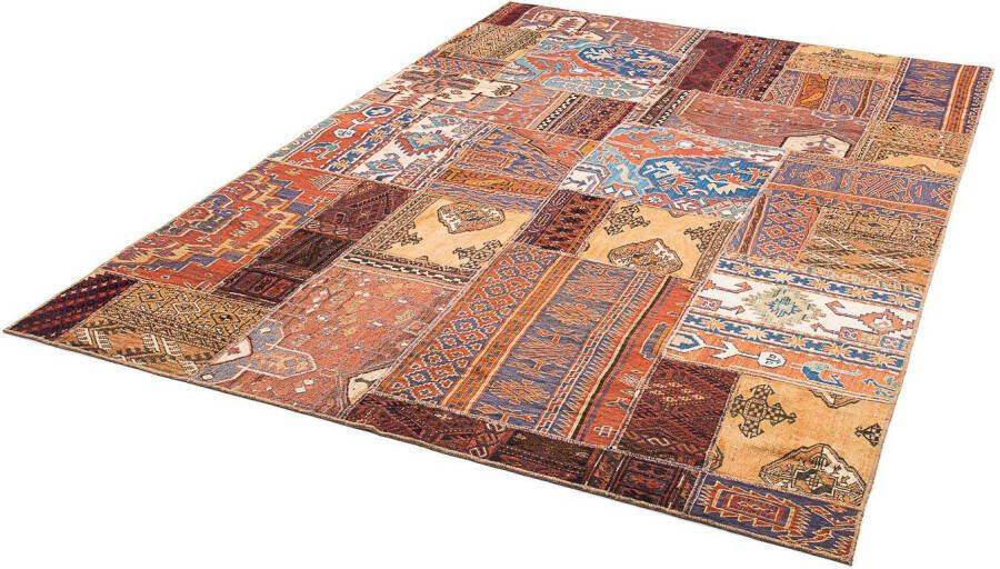Morgenland Wollen kleed Kelim Fars patchwork 255 x 189 cm Omkeerbaar tapijt