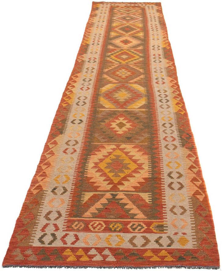 Morgenland Wollen kleed Kelim Maimene geheel gedessineerd 195 x 141 cm Omkeerbaar tapijt
