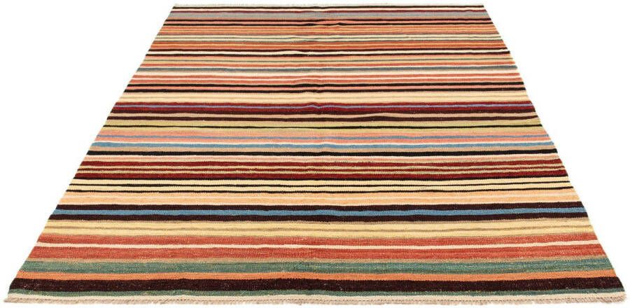 Morgenland Wollen kleed Kelim Maimene geheel gedessineerd 201 x 153 cm Omkeerbaar tapijt