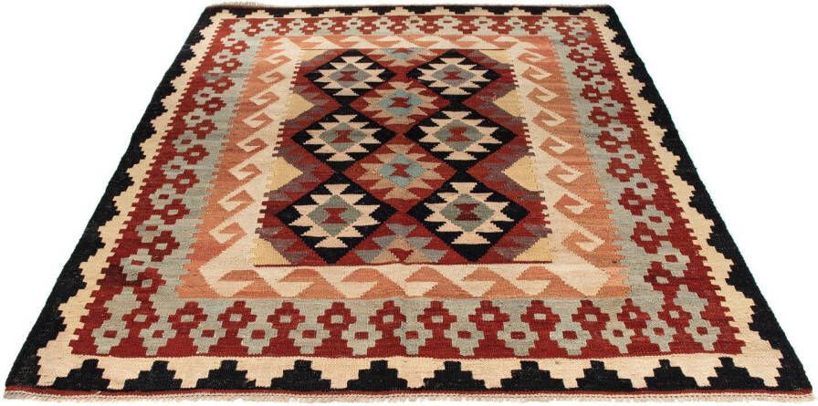 Morgenland Wollen kleed Kelim Maimene geheel gedessineerd 224 x 129 cm Omkeerbaar tapijt