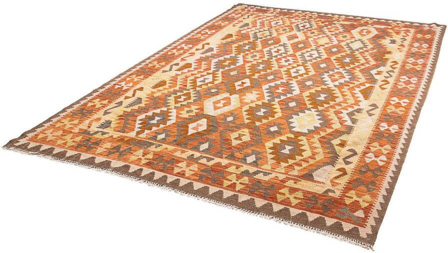 Morgenland Wollen kleed Kelim Maimene Nomadisch 300 x 205 cm Omkeerbaar tapijt