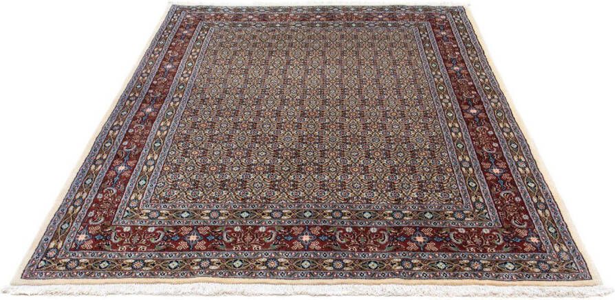 Morgenland Wollen kleed Moud figuratief beige 193 x 150 cm Uniek exemplaar met certificaat