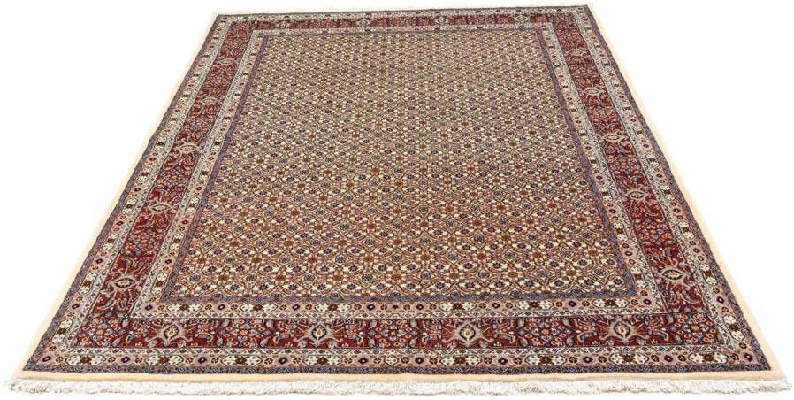 Morgenland Wollen kleed Moud medaillon beige 196 x 149 cm Uniek exemplaar met certificaat