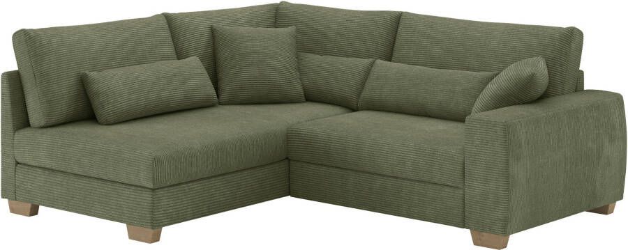 Mr. Couch Hoekbank DuraSpring met pocketvering belastbaar tot 140 kg optioneel met bed