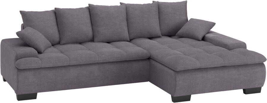 Mr. Couch Hoekbank Haiti II L-vorm met koudschuim bekleding optioneel met bed en bedlade