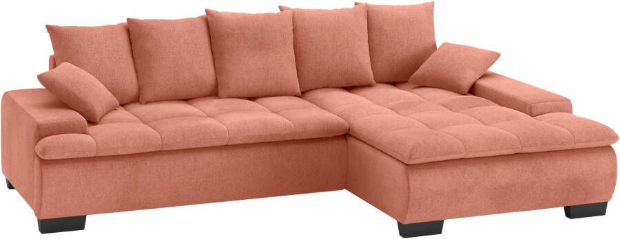 Mr. Couch Hoekbank Haiti II L-vorm met koudschuim bekleding optioneel met bed en bedlade