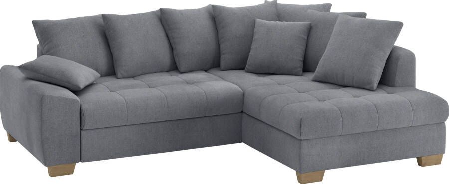 Mr. Couch Hoekbank Nikita II L-vorm met koudschuim bekleding optioneel met bed en bedlade