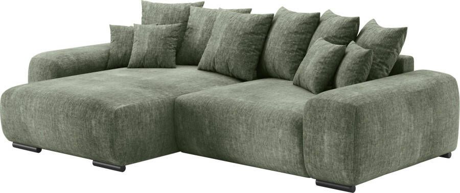 Mr. Couch Hoekbank Riveo Doorlopende slaper met EasyBett-slaapfunctie bedlade