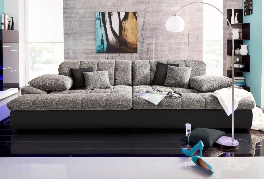 Mr. Couch Megabank Biarritz naar keuze met koudschuim (140 kg belasting zitting) en rgb-verlichting