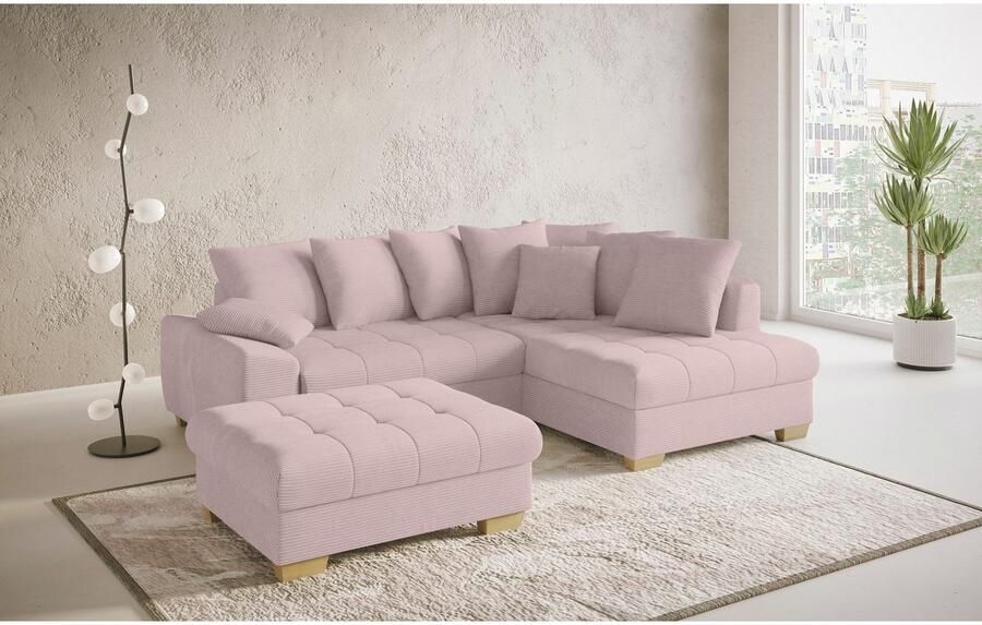 Mr. Couch Hocker Nikita II geschikt voor de set optioneel met koudschuim bekleding