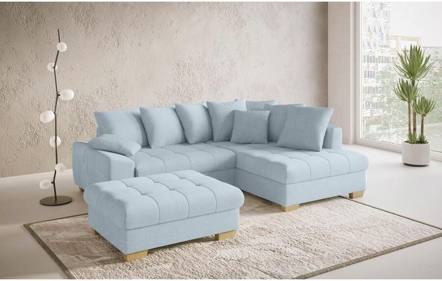 Mr. Couch Hocker Nikita II geschikt voor de set optioneel met koudschuim bekleding