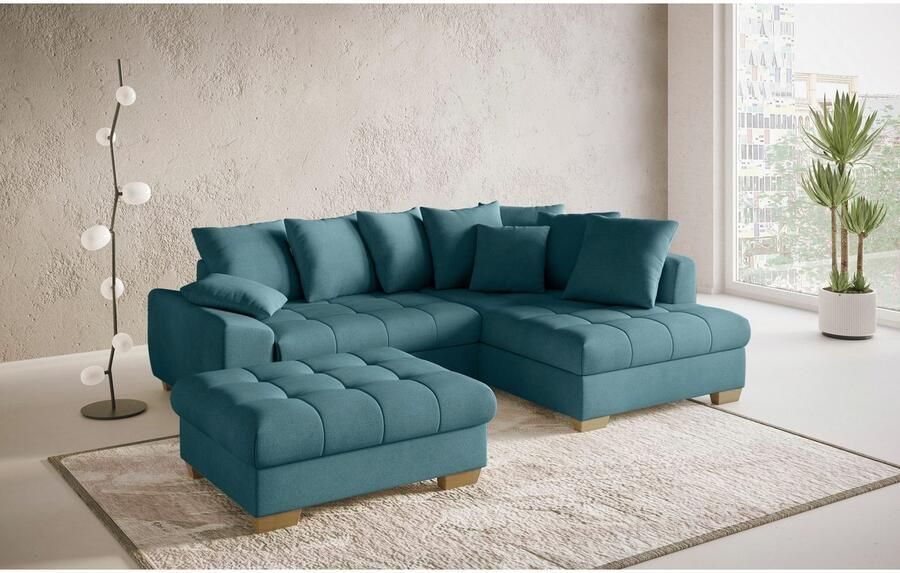 Mr. Couch Hocker Nikita II geschikt voor de set optioneel met koudschuim bekleding