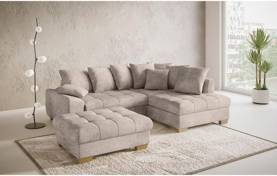 Mr. Couch Hocker Nikita II geschikt voor de set optioneel met koudschuim bekleding