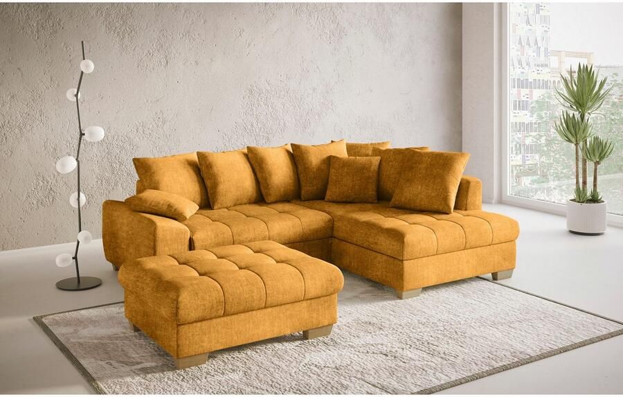 Mr. Couch Hocker Nikita II Koudschuim bekleding tot 140 kg belastbaar passend bij de set