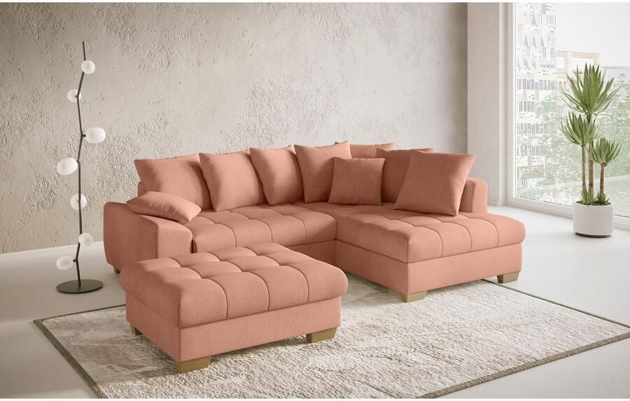 Mr. Couch Hocker Nikita II Koudschuim bekleding tot 140 kg belastbaar passend bij de set