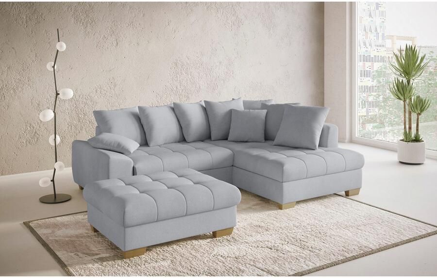 Mr. Couch Hocker Nikita II Koudschuim bekleding tot 140 kg belastbaar passend bij de set