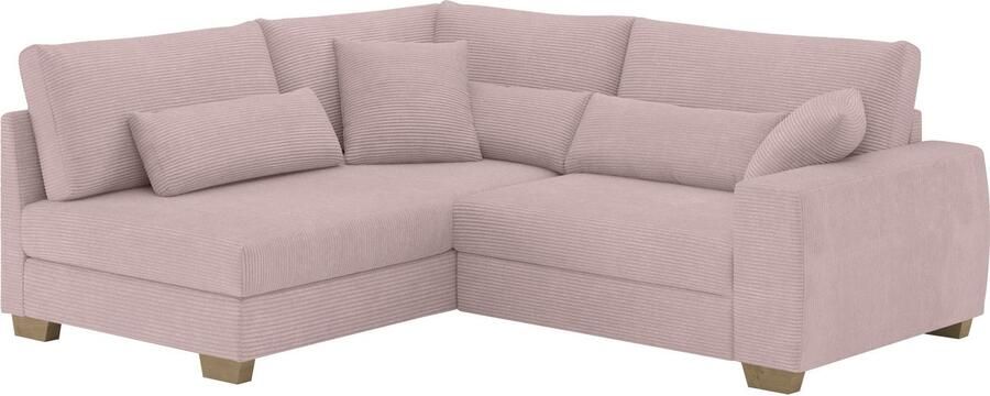 Mr. Couch Hoekbank Hilla L-vorm Met pocketvering optioneel met slaapfunctie en pocketvering