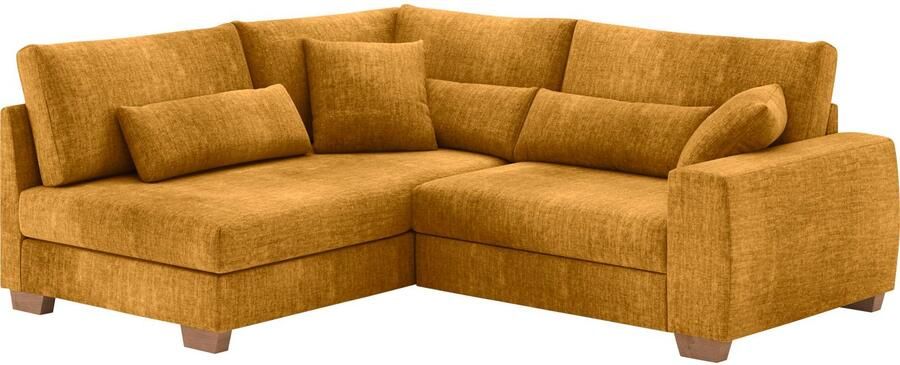 Mr. Couch Hoekbank Hilla L-vorm Met pocketvering optioneel met slaapfunctie en pocketvering