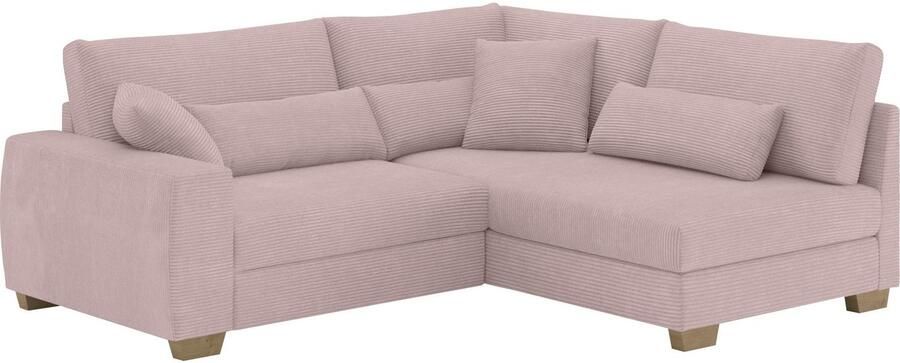 Mr. Couch Hoekbank Hilla L-vorm Met pocketvering optioneel met slaapfunctie en pocketvering