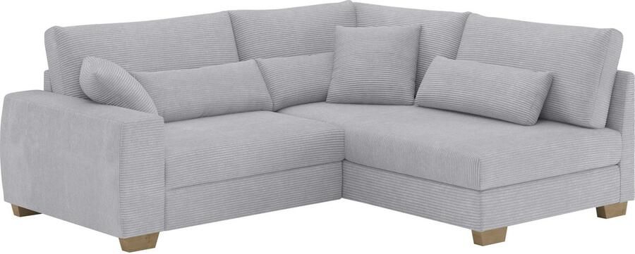 Mr. Couch Hoekbank Hilla L-vorm Met pocketvering optioneel met slaapfunctie en pocketvering