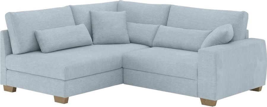 Mr. Couch Hoekbank Hilla L-vorm Met pocketvering optioneel met slaapfunctie en pocketvering