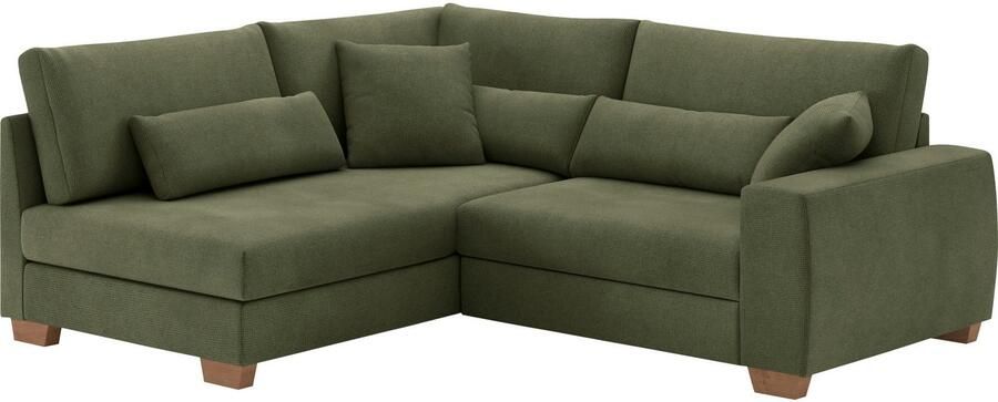Mr. Couch Hoekbank Hilla L-vorm Met pocketvering optioneel met slaapfunctie en pocketvering