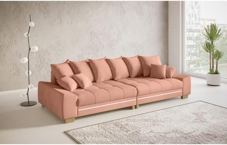 Mr. Couch Megabank Nikita II met rgb-led verlichting optioneel met koudschuim