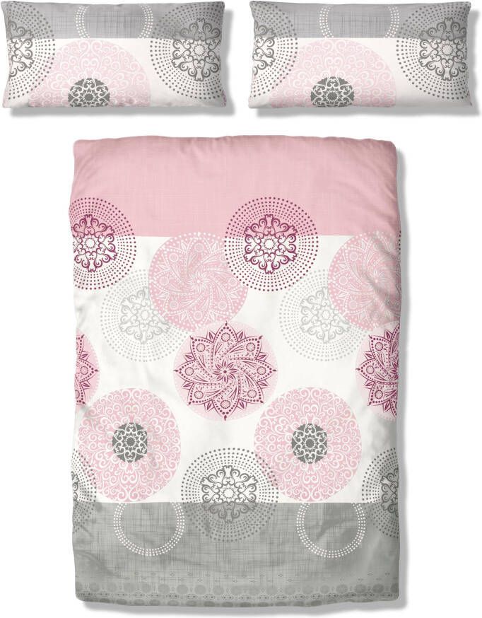 My home Beddengoed Tesso in mt. 135x200 155x220 of 200x200 cm Beddengoed met ornamenten en in verschillende kwaliteiten