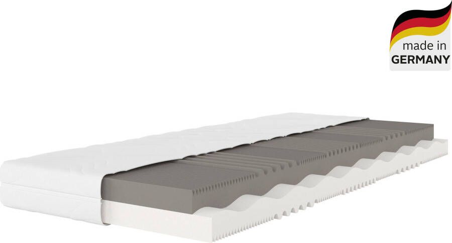 My home Comfortschuimmatras Keerbare matras Duo Stretch gerold matras in verschillende maten hoogte 16 cm