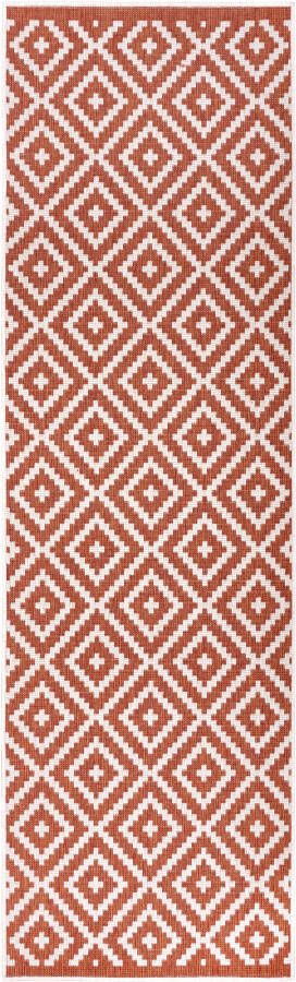 My home Loper Ronda tweezijdig te gebruiken kleed Sisal-look platweefsel in- en outdoor geometrisch boho design