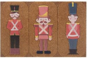 My home Mat Speelfiguren Geschikt voor binnen en buiten uniform kokos-look robuust gemakkelijk in onderhoud ingang antislip kerst