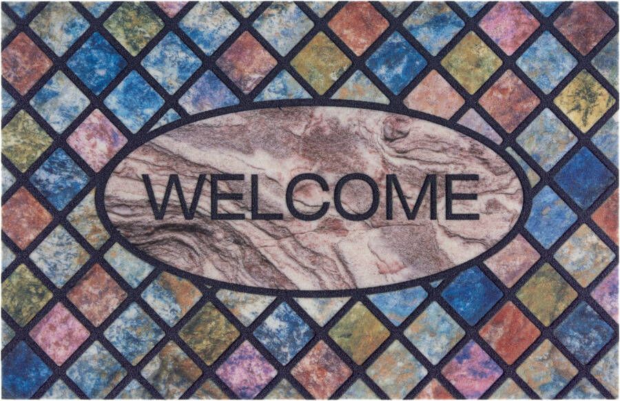 My home Mat Welcome wandtegels Design met tekst design robuust gemakkelijk in onderhoud antislip