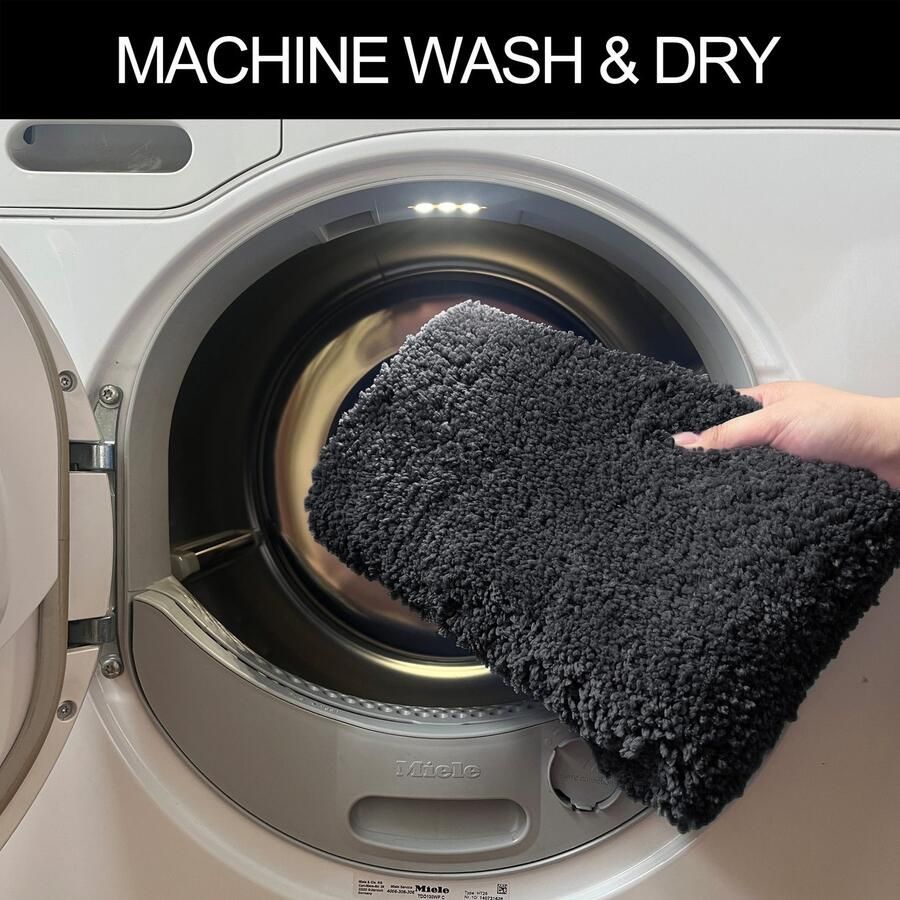 My home Badmat Inga badkamer tapijt badmat effen kleur zacht verkrijgbaar in halfrond en rechthoekig (1 stuk)