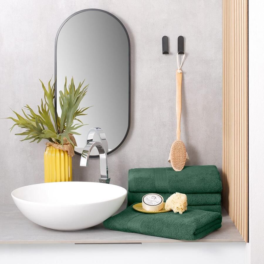 My home Douchelakens Juna als set en serie verkrijgbaar 4 douchehanddoeken 70x140 cm (4 stuks)