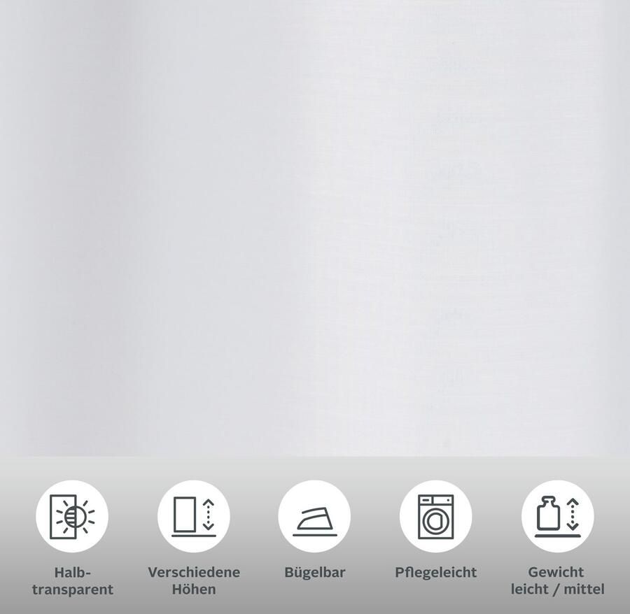 My home Gordijn Malin halftransparant gordijn(2 stuks)