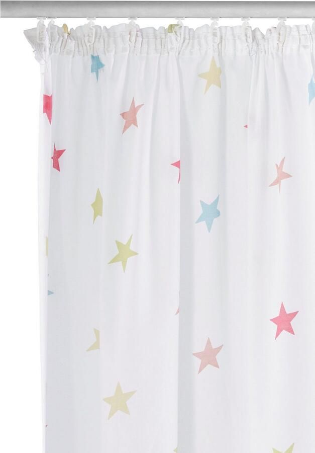 My home Gordijn Ster Kindergordijn eenzijdig bedrukt met sterren (1 stuk)