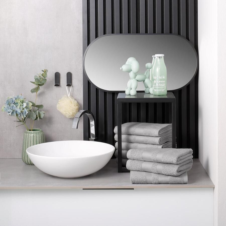 My home Handdoeken Vanessa als set en serie verkrijgbaar 8 handdoeken 50x100cm (set 8 stuks)