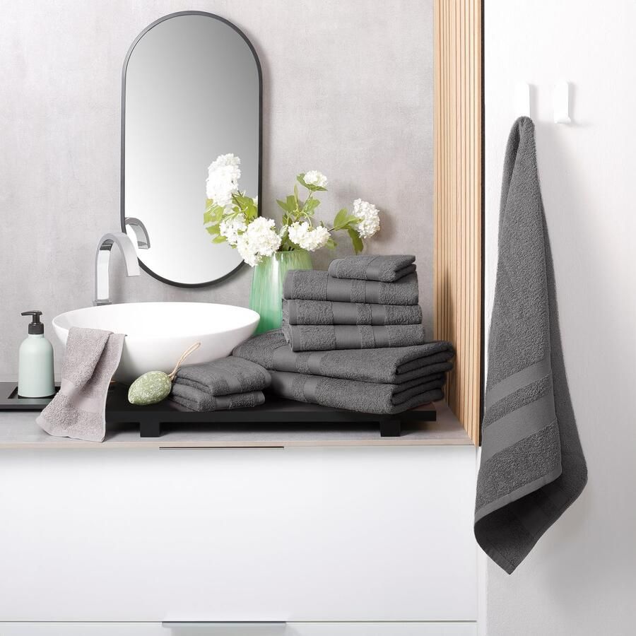 My home Handdoekenset Vanessa 10-delige handdoekenset in standaard en premium kwaliteit zacht (set 10-delig)