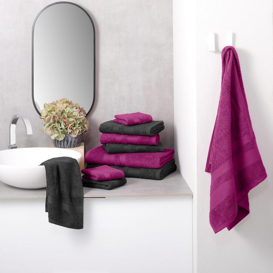 My home Handdoekenset Vanessa 10-delige handdoekenset in standaard en premium kwaliteit zacht (set 10-delig)