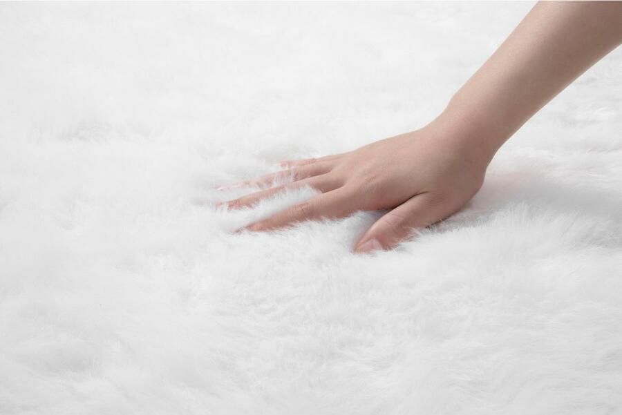 My home Hoogpolig vloerkleed Valeska vachtvloerkleed Imitatiebont zachte vloerkleden woonkamer slaapkamer eetkamer